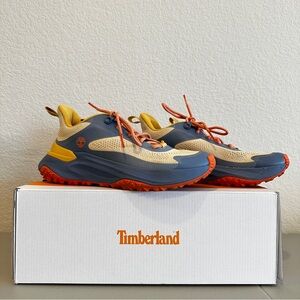 Timberland Beige Blue Orange Trail Sneakers